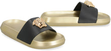 Load image into Gallery viewer, La Medusa rubber and calfskin slides
