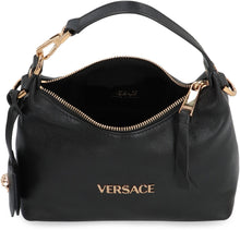 Load image into Gallery viewer, Versace Tag hobo bag in leather with embossed logo
