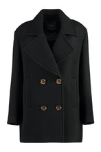 Load image into Gallery viewer, Double-breasted wool coat
