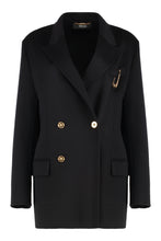 Load image into Gallery viewer, Double-breasted coat in cashmere blend
