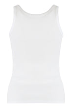 Load image into Gallery viewer, Ribbed stretch tank top in cotton

