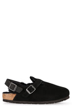 Load image into Gallery viewer, Tokio leather and fur slippers
