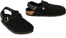 Load image into Gallery viewer, Tokio leather and fur slippers
