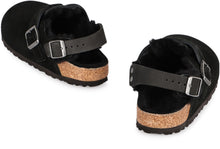 Load image into Gallery viewer, Tokio leather and fur slippers
