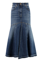 Load image into Gallery viewer, Ghirla Denim midi skirt
