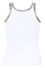 Load image into Gallery viewer, Tank top in jersey with studs and rhinestones
