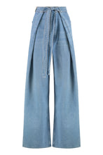 Load image into Gallery viewer, SNACKS! The Fold In Funnel wide-leg jeans
