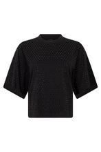 Load image into Gallery viewer, Cotton t-shirt with rhinestones
