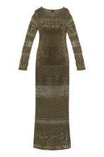 Load image into Gallery viewer, Openwork-knit long dress
