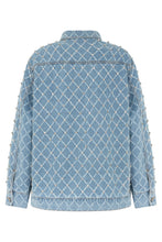 Load image into Gallery viewer, Denim jacket made of cotton with rhinestones
