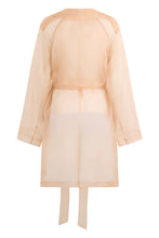 Load image into Gallery viewer, Coconut Trench in Organza with Belt
