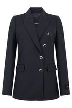 Load image into Gallery viewer, Striped jacket with decorative buttons

