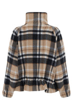 Load image into Gallery viewer, Checkered Jacket with High Collar
