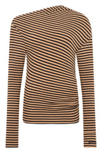Load image into Gallery viewer, Polo sweater in wool blend with stripes
