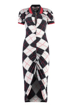 Load image into Gallery viewer, Argyle cotton blend dress
