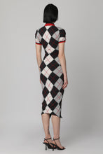 Load image into Gallery viewer, Argyle cotton blend dress
