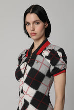 Load image into Gallery viewer, Argyle cotton blend dress
