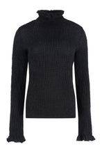 Load image into Gallery viewer, Ruffled turtleneck sweater
