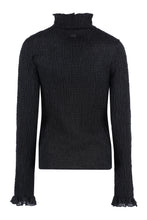 Load image into Gallery viewer, Ruffled turtleneck sweater
