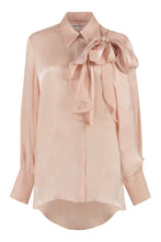 Load image into Gallery viewer, Crepe blouse with bow
