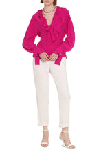 Load image into Gallery viewer, Ruffled silk blouse
