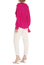 Load image into Gallery viewer, Ruffled silk blouse

