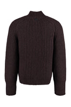 Load image into Gallery viewer, High collar zipped cardigan
