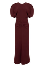 Load image into Gallery viewer, Long dress with puff sleeves
