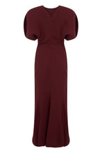 Load image into Gallery viewer, Long dress with puff sleeves
