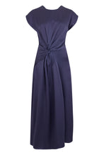 Load image into Gallery viewer, Draped dress in satin
