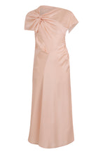 Load image into Gallery viewer, Dress with knot and asymmetric neckline
