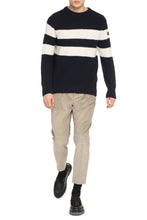 Load image into Gallery viewer, Striped crew-neck sweater
