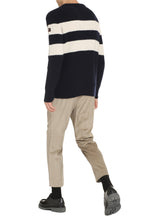 Load image into Gallery viewer, Striped crew-neck sweater
