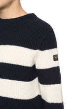 Load image into Gallery viewer, Striped crew-neck sweater

