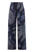 Load image into Gallery viewer, Wide-leg jeans
