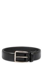 Load image into Gallery viewer, Elegant and versatile black leather belt

