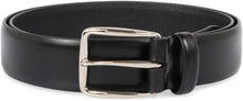 Load image into Gallery viewer, Elegant and versatile black leather belt
