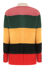 Load image into Gallery viewer, Striped wool coat
