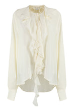 Load image into Gallery viewer, Ruffled silk blouse
