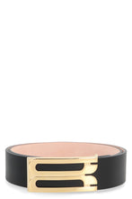 Load image into Gallery viewer, Logo buckle leather belt
