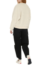 Load image into Gallery viewer, Logo detail faux fur sweatshirt
