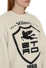 Load image into Gallery viewer, Logo detail faux fur sweatshirt
