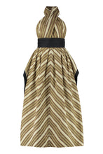 Load image into Gallery viewer, Striped cotton lmaxi dress
