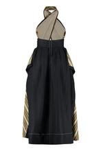 Load image into Gallery viewer, Striped cotton lmaxi dress
