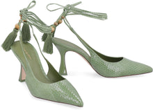 Load image into Gallery viewer, Capri pointy-toe wrap-pumps
