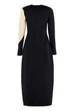 Load image into Gallery viewer, Color-block sweater dress
