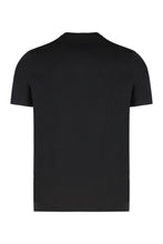 Load image into Gallery viewer, Black cotton T-shirt with logo
