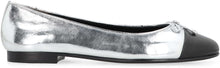 Load image into Gallery viewer, Metallic leather ballet flats
