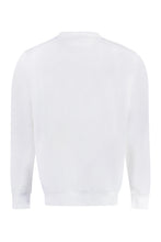 Load image into Gallery viewer, Cotton crew-neck sweatshirt with logo
