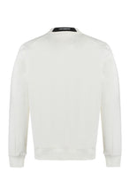 Load image into Gallery viewer, Cotton crew-neck sweatshirt with logo

